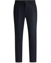 BOSS - Schwarze Business-Hose Mit Schmaler Passform - Lyst