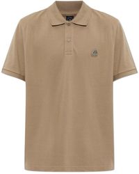 Moose Knuckles - Tops ,Bruin ,Katoen Polo Met Logo-Applicatie - Lyst