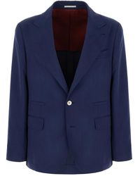 Brunello Cucinelli - Jassen ,Blauw ,Blazer - Lyst