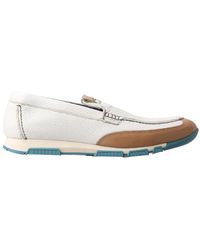 Dolce & Gabbana - Mokassinschuhe Aus Hirschleder Und Kalbsleder - Lyst
