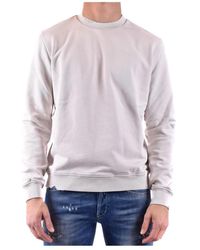 Paolo Pecora - Hoodies & Sweatvesten ,Katoen Sweatshirt Met Ronde Hals En Gescheurd Effect Van Katoen - Lyst