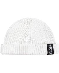 Moschino - Baumwollkappe mit logopatch - Lyst