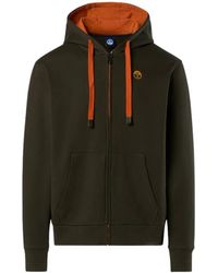 North Sails - Hoodies & Sweatvesten ,Groen ,Katoen Hoodie Full Zip 691260 - Lyst