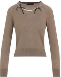 Simone Rocha - Round-Neck Knitwear - Lyst