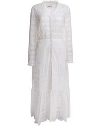 Isabel Marant - Kleedjes ,Wit ,Katoen Maxi Jurk - Lyst