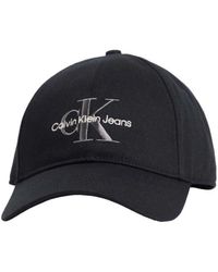 Calvin Klein - Geborduurde Monogram Logo Baseballpet - Lyst