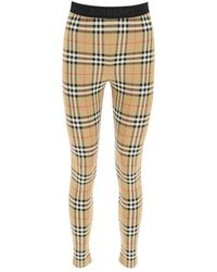 Burberry - Vintage check leggings - Lyst