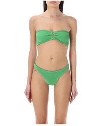 Reina Olga - Grünes strapless bikini-set - Lyst