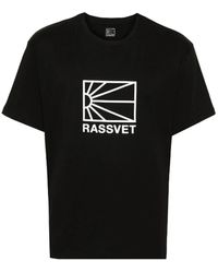 Rassvet (PACCBET) - T-shirt mit großem logo in schwarz - Lyst