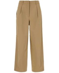 Herno - Broeken ,Leer Wijde Broek - Lyst