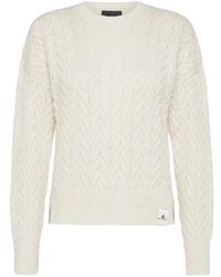 Peuterey - Truien & Vesten ,Wit ,Katoen Runas Sweater Met Ronde Hals - Lyst