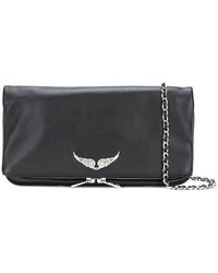 Zadig & Voltaire - Rock grained clutch tasche - Lyst