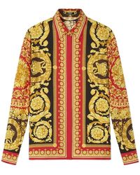 Versace - Camicia Stampa Barocco - Lyst