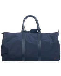 Kiton - Blau Nylon Reisetasche Mit Lederdetails - Lyst