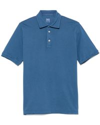 Fedeli - Tops ,Blauw ,Katoen Klassieke Katoenen Poloshirt - Lyst