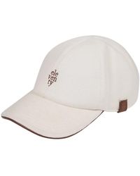 Eleventy - Kasjmier Baseballpet Met Borduursel - Lyst