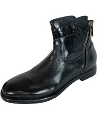 LEMARGO - Ranch heze leder stiefelette schwarz - Lyst