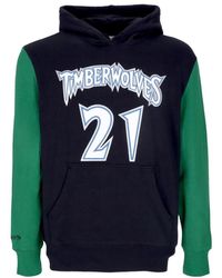 Mitchell & Ness - Hoodies & Sweatvesten ,Blauw ,Katoen Kevin Garnett Nba Mode Hoodie - Lyst