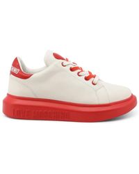 Love Moschino Damessneakers - Ja15044g1fia1 - Wit - Roze