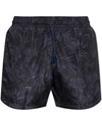 Etro - Badmode ,Zwart ,Polyester Zomer Paisley Zwemshorts - Lyst