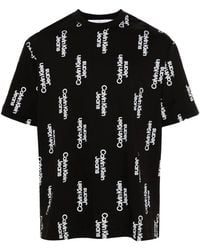 Calvin Klein - Schwarze t-shirts und polos von calvin klein - Lyst
