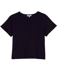 Agolde - Tops ,Zwart ,Katoen Zwarte Adine T-Shirt En Polo - Lyst
