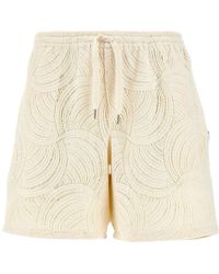 Arte' - Creme croche swirl shorts - Lyst