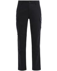 Moorer - Broeken ,Blauw ,Katoen Cotton Cargo Pants - Lyst