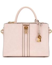 Guess - Elite societ light rose schultertasche - Lyst