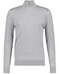 Profuomo - Luxe Regular Fit Pullover Met Rits - Lyst