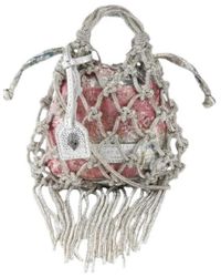 Kurt Geiger - Mini Macrame Crystal Bag - Lyst
