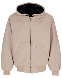 Carhartt - Kapuzen-Canvas-Jacke Mit Gepolstertem Futter - Lyst