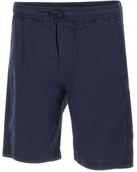 Colmar - Fitness ,Blauw ,Linnen Linnen Bermuda Shorts - Lyst