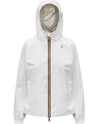 K-Way - Jassen ,Wit ,Nylon Lil 2.0 Plus. 2 Reversible Jacket - Lyst