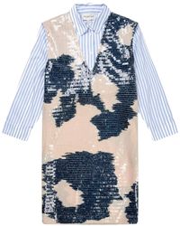 Munthe - Kleedjes ,Veelkleurig ,Katoen Sequin Shirt Dress - Lyst
