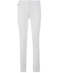 Love Moschino - Jeans und Hose aus weißer Baumwolle - Lyst