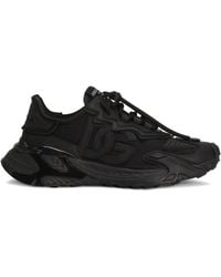 Dolce & Gabbana - 'Daymaster' Black Lear Blend Sneakers - Lyst