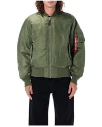 Alpha Industries - Jassen ,Groen ,Nylon Sage Ma-1 Bomber Jacket - Lyst