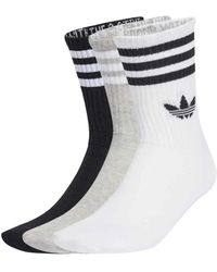 adidas - 3-Stripes Crew Sokken 3 Paar - Lyst