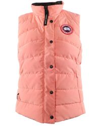 Canada Goose - Jassen ,Roze ,Katoen Koraal Bodywarmer Voor - Lyst