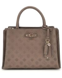 Guess - Dunkel Taupe Schultertasche Gerty Girlfriend - Lyst