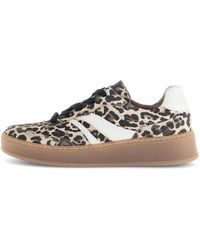 Gabor - Schoenen ,Veelkleurig ,Leer Sneaker Met Veters - Lyst