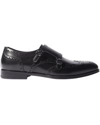 SCAROSSO - Handgefertigte Wing-Tip Monk Strap Schuhe - Lyst