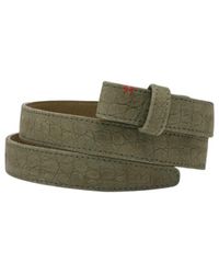 Claris Virot - Grijze Parel Krokodil Baby Riem - Lyst