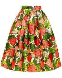 ALESSANDRO ENRIQUEZ - Rokken ,Veelkleurig ,Geplooide Midi Rok - Lyst