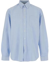 Sebago - Overhemden ,Blauw ,Katoen Oxford Button Down Shirt - Lyst