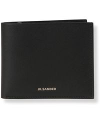 Jil Sander - Accessoires ,Zwart ,Leer Pocket Wallet - Lyst