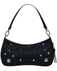 Desigual - Tassen ,Zwart ,Zwarte Handtas Embro Patch Alsacia - Lyst