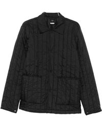 Rains - Jassen ,Zwart ,Vertical Quilted Jacket - Lyst