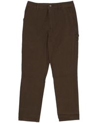 DOLLY NOIRE - Broeken ,Bruin ,Katoen Lange Canvas Carpenter Broek - Lyst